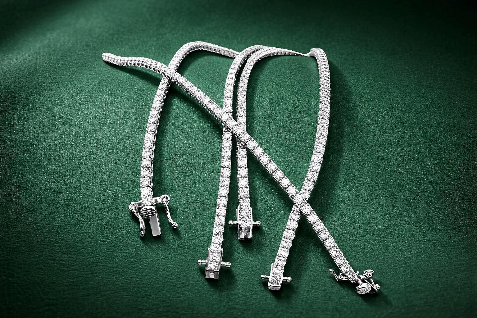 Eksklusivt tennisarmbånd i 14K hvitt gull – 2.00 ct diamant (uten sertifikat)